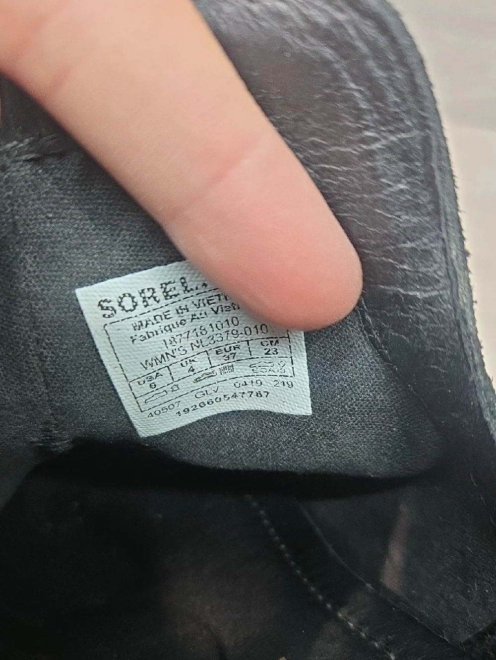 Sorel Women Cur Out Side Ankle Black Suede  Boots Shoes Sz 6